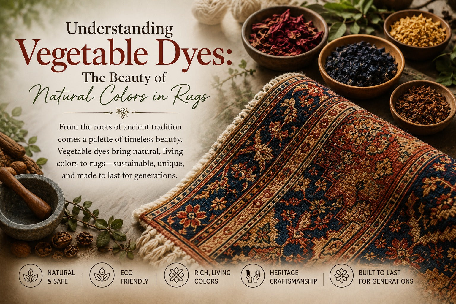 Understanding Vegetable Dyes: The Beauty of Natural Colors in Rugs