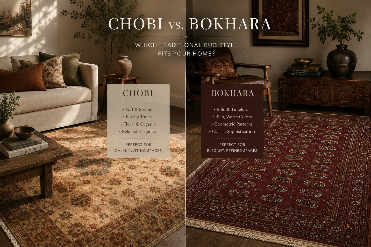 Chobi vs. Bokhara: Which Traditional Rug Style Fits Your Home?