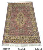 4x6 Traditional Handmade Kafkazi Rug Copper – Geometric Wool, Cotton & Silk Touch Area Rug