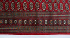 6x9 Red Mori Bokhara Geometric Area Rug | Handmade Wool & Cotton Rug