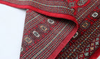 6x9 Red Mori Bokhara Geometric Area Rug | Handmade Wool & Cotton Rug