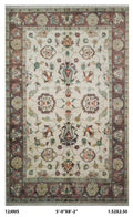 5x8 Beige Chobi Handmade Cotton & Wool Rug | Premium Luxury Area Rug