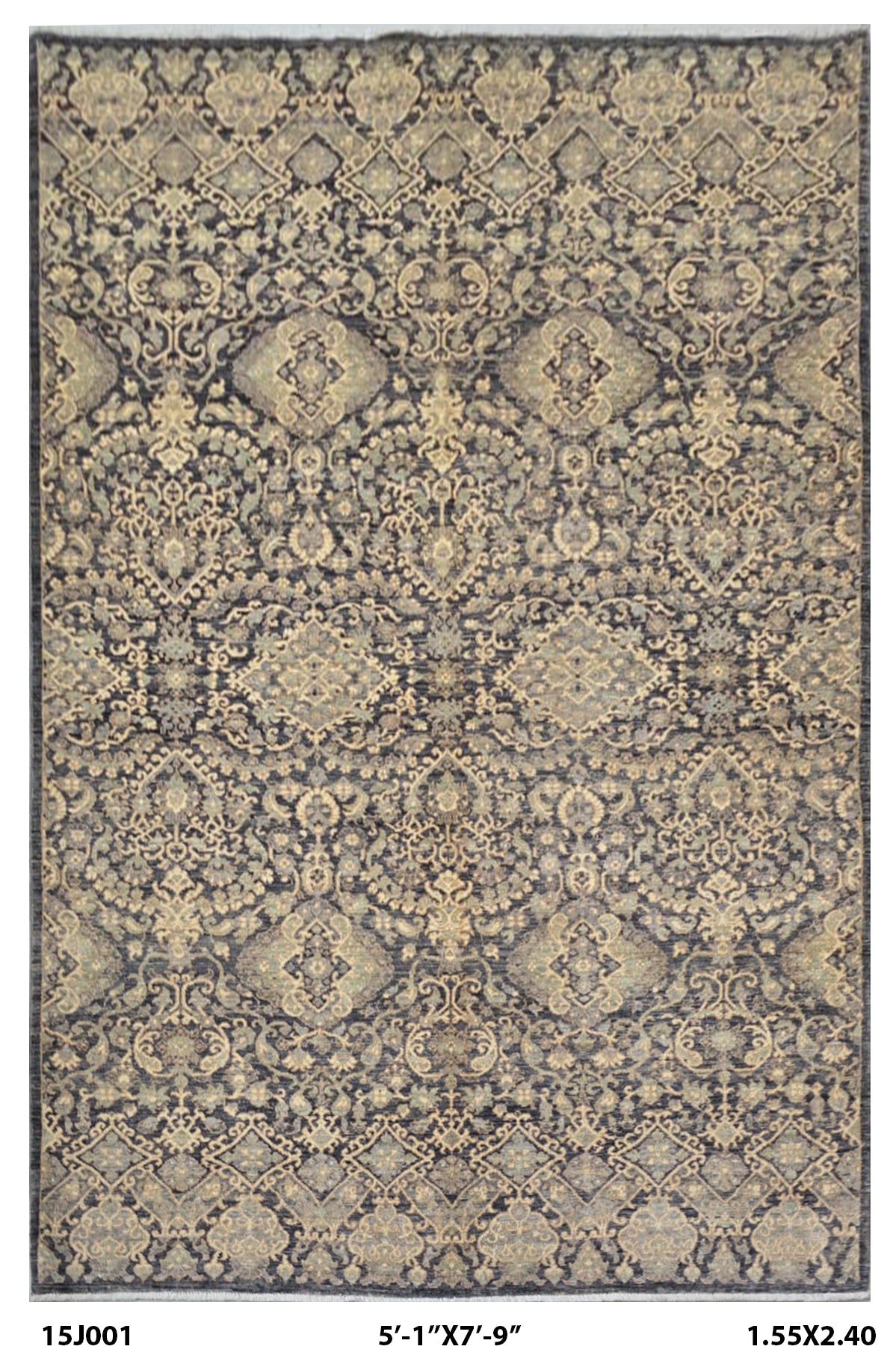 5.5x8 Beige Chobi Handmade Cotton & Wool Rug | Premium Luxury Area Rug