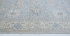 5x7 Oshak Area Rug | Handmade Wool Rug | Blue Gray Turkish Traditional Rug