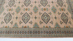 3x5 Brown Fine Jaaldar Area Rug | Handmade Worsted Wool & Cotton Geometric Rug