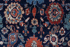 10x13 Blue Super Kazak Geometric Area Rug | Handmade Wool & Cotton Rug