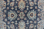 3x5 Beige & Blue Chobi Area Rug | Handmade Wool & Cotton Floral Rug | Luxury Chobi Rug