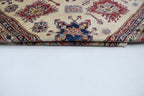 6x10 Super Kazak Geometric Area Rug | Handmade Cotton & Wool Rug | Vegetable Dyed
