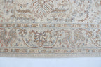 5x7 Beige Chobi Area Rug | Handmade Wool & Cotton Floral Rug | Luxury Chobi Rug
