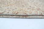 5x7 Beige Chobi Area Rug | Handmade Wool & Cotton Floral Rug | Luxury Chobi Rug