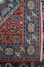 4x6 Beige & Brown Chobi Area Rug | Handmade Wool & Cotton Floral Rug | Luxury Vegetable Dyed