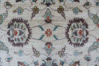 5x8 Beige & Brown Chobi Area Rug | Handmade Wool & Cotton Floral Rug | Luxury Chobi Rug