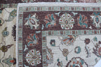 5x8 Beige & Brown Chobi Area Rug | Handmade Wool & Cotton Floral Rug | Luxury Chobi Rug