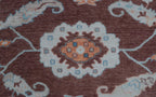 8x10 Brown Floral Handmade Wool Rug | Premium Luxury Area Rug