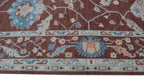 8x10 Brown Floral Handmade Wool Rug | Premium Luxury Area Rug