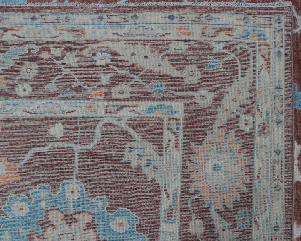8x10 Brown Floral Handmade Wool Rug | Premium Luxury Area Rug