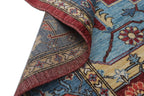 8x10 Red Floral Handmade Cotton & Wool Rug | Luxury Area Rug