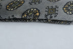3x5 Grey Mori Bokhara Handmade Wool & Cotton Rug | Geometric Hand-Knotted Area Rug