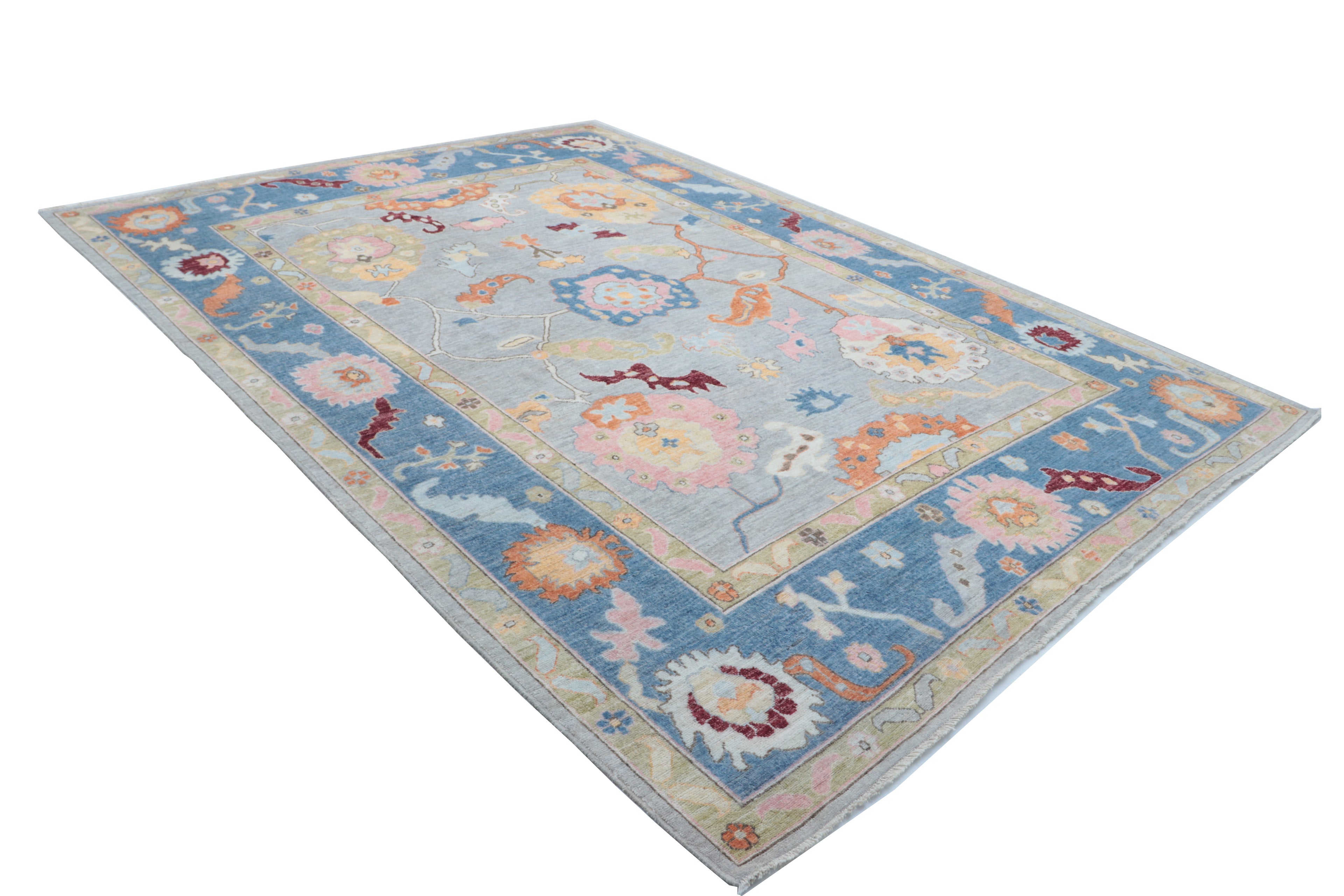 9x12 Grey Handmade Wool Rug | Premium Luxury Area Rug