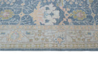 8x10 Gray Oushak Rug – Handmade Wool Floral Vintage Area Rug