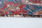 5x6 Beige & Red Super Kazak Area Rug | Handmade Wool & Cotton Geometric Rug