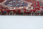 5x7 Beige & Red Super Kazak Geometric Handmade Cotton & Wool Rug | Premium Luxury Area Rug