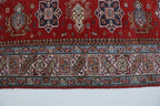 5x6 Beige & Red Super Kazak Geometric Handmade Cotton & Wool Rug | Premium Luxury Area Rug