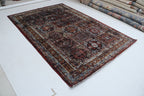7x10 Brown Chobi Handmade Wool & Cotton Rug | Floral Hand-Knotted Area Rug | Vegetable Dyed