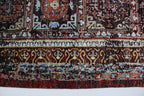 7x10 Brown Chobi Handmade Wool & Cotton Rug | Floral Hand-Knotted Area Rug | Vegetable Dyed