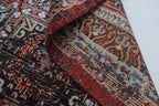 7x10 Brown Chobi Handmade Wool & Cotton Rug | Floral Hand-Knotted Area Rug | Vegetable Dyed