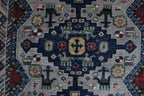 4x6 Gray Chobi Handmade Wool & Cotton Rug | Floral Hand-Knotted Luxury Area Rug