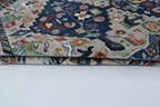 4x6 Gray Chobi Handmade Wool & Cotton Rug | Floral Hand-Knotted Luxury Area Rug