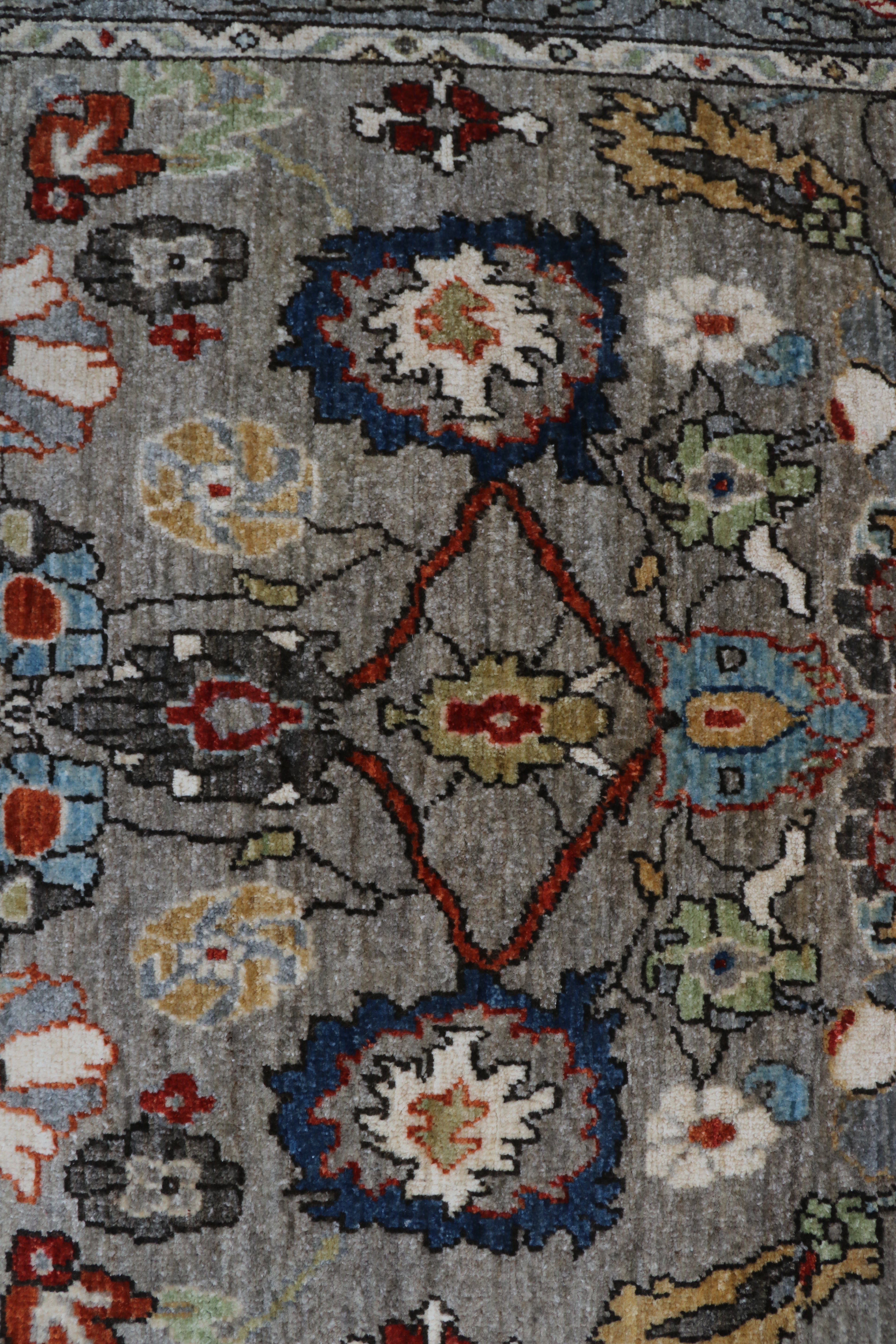 4x6 Gray Chobi Floral Handmade Cotton & Wool Rug | Premium Luxury Area Rug