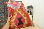 Luxury Multicolor Geometric Wool Cushion Set of 3 | Zilliy