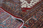 6.5x9.5 Beige Super Kazak Geometric Area Rug | Handmade Wool & Cotton Rug