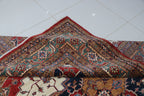 6.5x9.5 Beige Super Kazak Geometric Area Rug | Handmade Wool & Cotton Rug