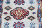 2.5x4 Beige Super Kazak Geometric Area Rug | Handmade Wool & Cotton Rug
