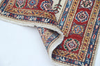 2.5x4 Beige Super Kazak Geometric Area Rug | Handmade Wool & Cotton Rug