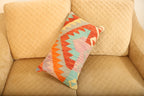 Luxury Multicolor Geometric Wool Cushion Set of 2 | Rectangle Cushions