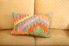 Luxury Multicolor Geometric Wool Cushion Set of 2 – Rectangular Cushions