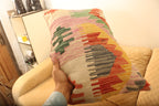 Luxury Multicolor Geometric Wool Cushion Set of 2 | Zilliy