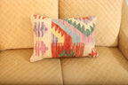 Luxury Multicolor Geometric Wool Cushion Set of 2 | Zilliy