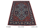 4x6 Beige and Brown Chobi Handmade Wool Cotton Floral Area Rug