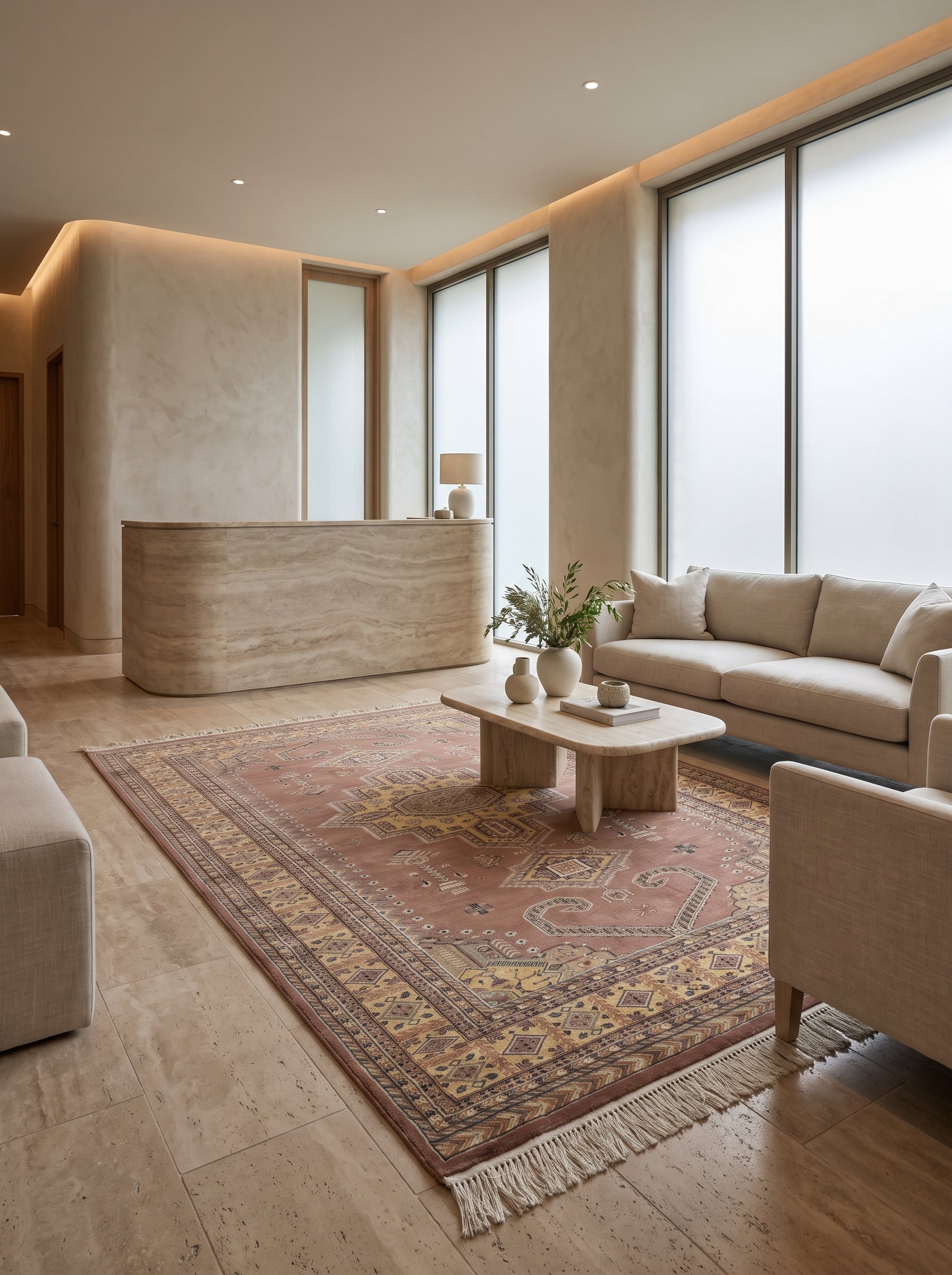 6x9 Kafkazi Copper Geometric Handmade Cotton & Wool Silk Touch Rug | Premium Luxury Area Rug