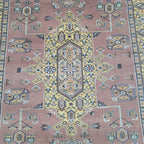 4x6 Traditional Handmade Kafkazi Rug Copper – Geometric Wool, Cotton & Silk Touch Area Rug