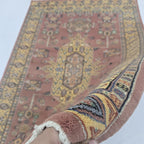 4x6 Traditional Handmade Kafkazi Rug Copper – Geometric Wool, Cotton & Silk Touch Area Rug