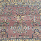 4x6 Traditional Handmade Kafkazi Rug Copper – Geometric Wool, Cotton & Silk Touch Area Rug
