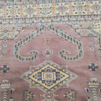 6x9 Copper Geometric Handmade Cotton & Wool Silk Touch Rug | Premium Luxury Area Rug