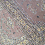 6x9 Copper Geometric Handmade Cotton & Wool Silk Touch Rug | Premium Luxury Area Rug