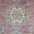 6x9 Copper Geometric Handmade Cotton & Wool Silk Touch Rug | Premium Luxury Area Rug